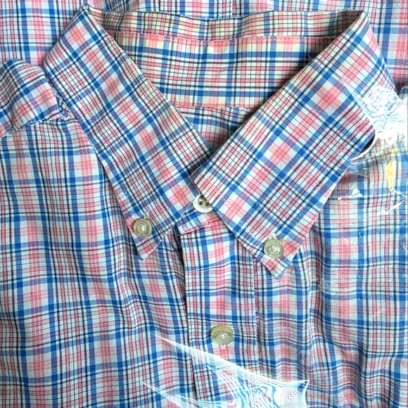 Vineyard Vines Blue and Pink Plaid Shirt - Picture 6 of 6